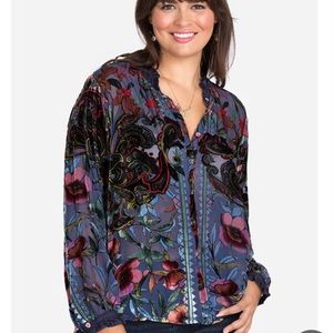 Johnny Was NWT Clara Burnout Leda Shirt XL